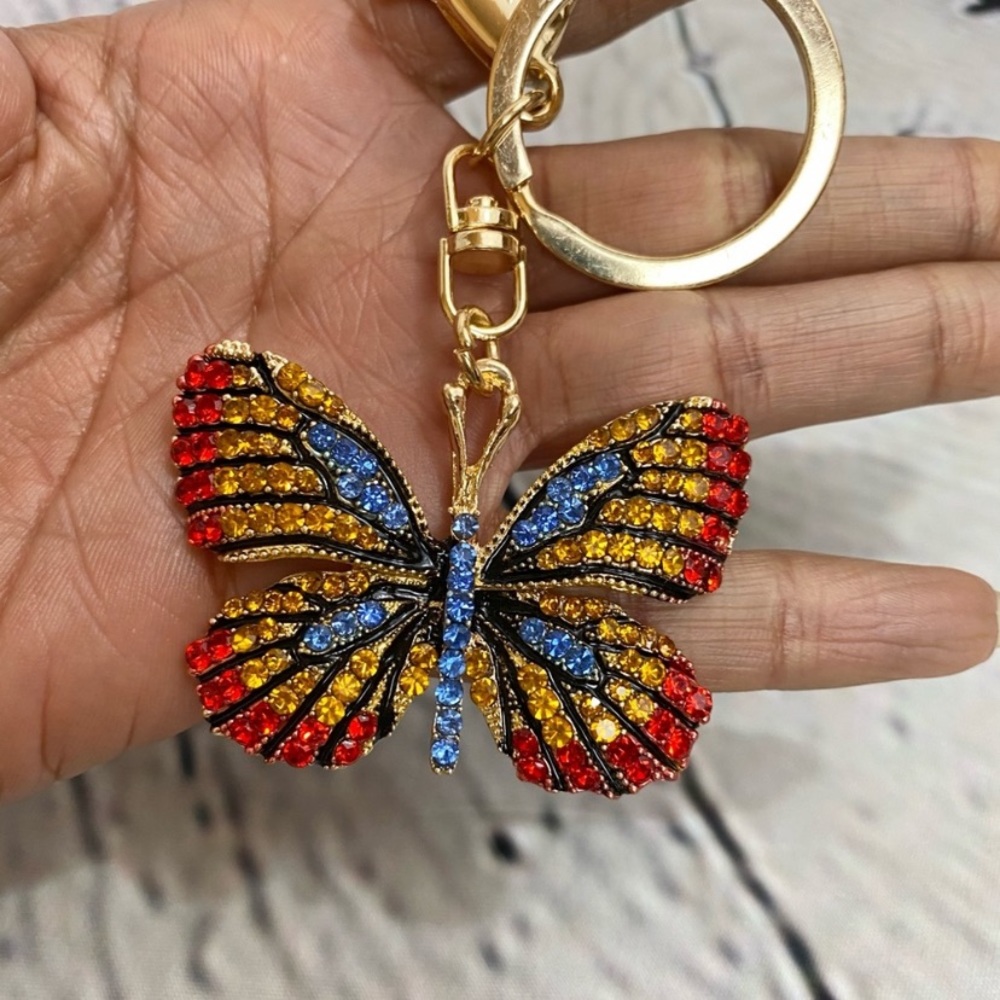 2/$30 🆕 Red & Blue Butterfly Handbag Charm
